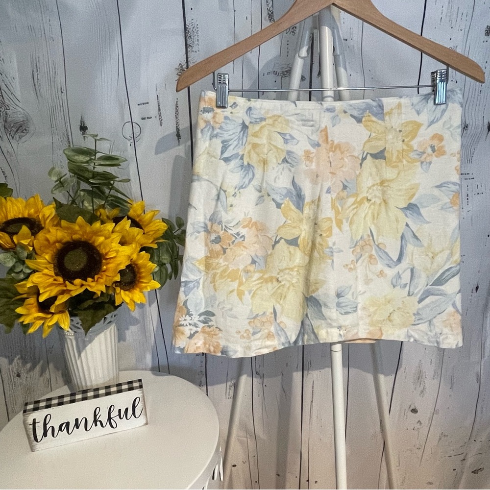 Abercrombie & Fitch Floral Skirt Size L Preowned